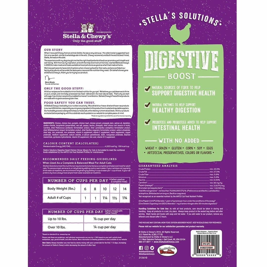 Stella&Chewy's Freeze Dried Raw STELLA’S SOLUTIONS DIGESTIVE BOOST - Destiny Pet