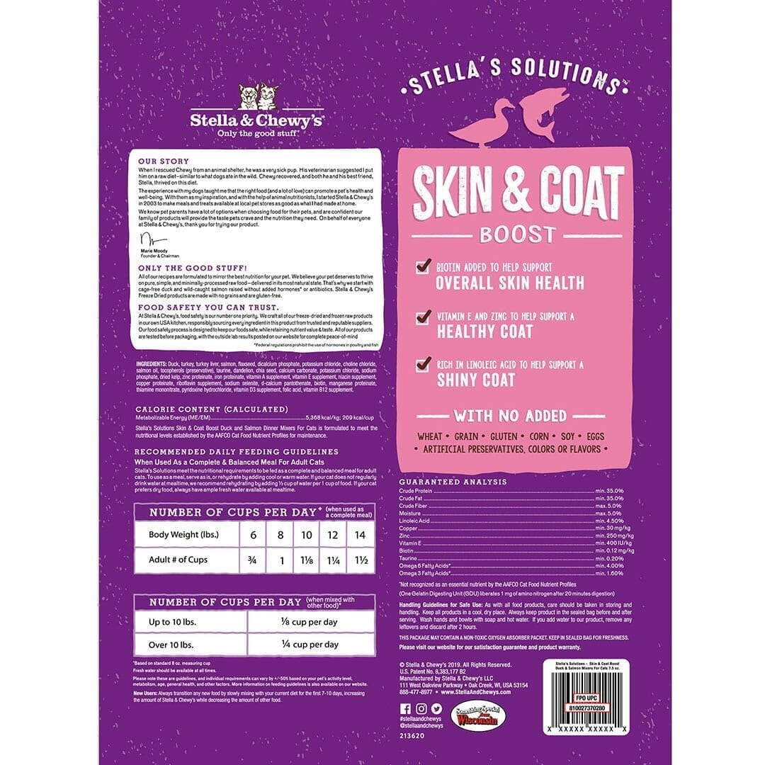 Stella&Chewy's Freeze Dried Raw STELLA’S SOLUTIONS SKIN & COAT BOOST - Destiny Pet