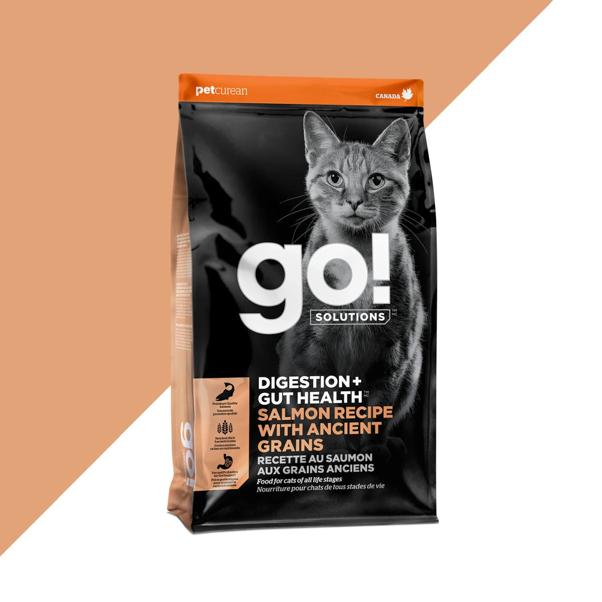Go!DIGESTION + GUT HEALTH SALMON RECIPE WITH ANCIENT GRAINS CAT FOOD
