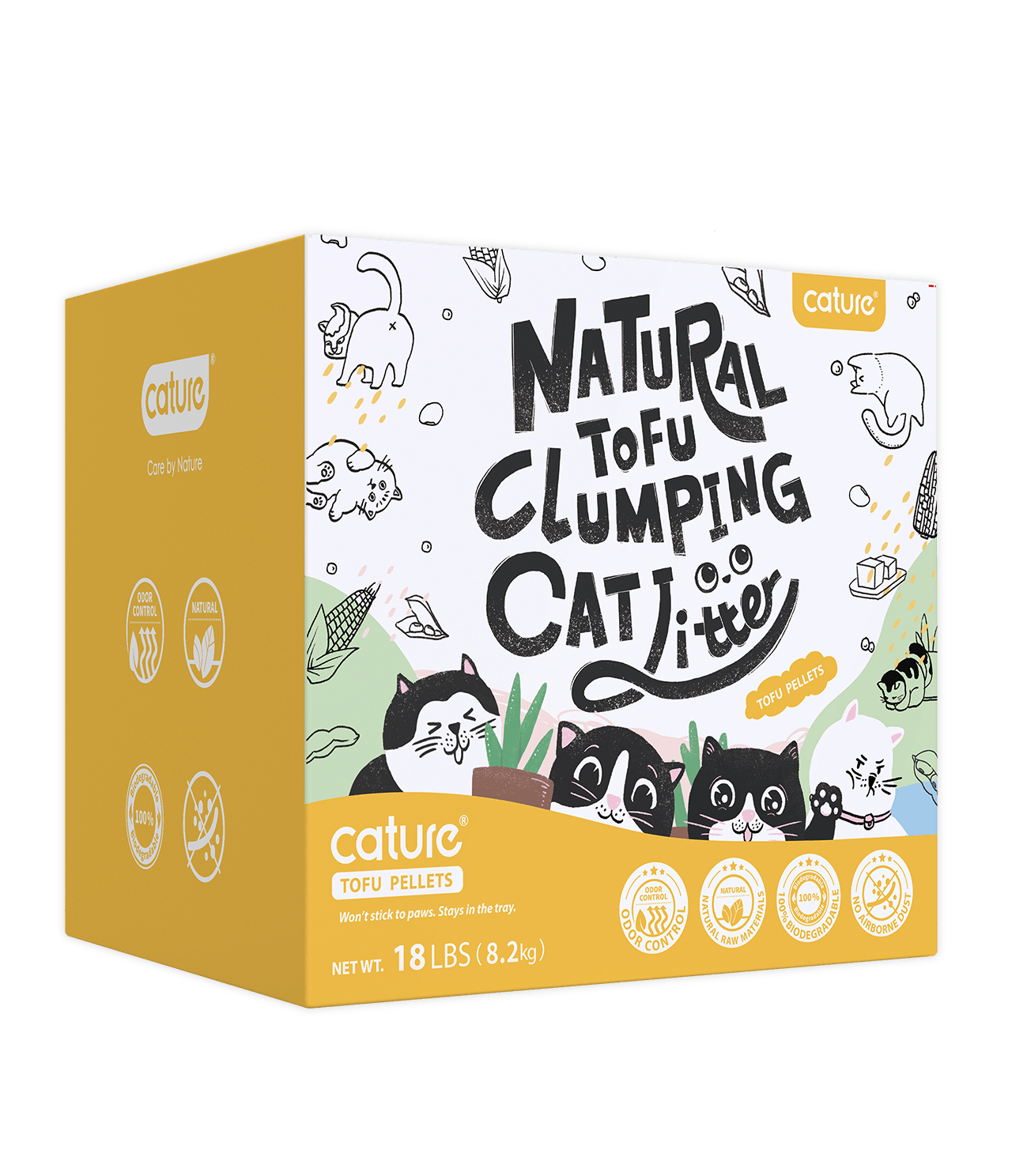 Cature Tofu Cat Litter Milk Tea 6L/20L 猫殿下奶茶豆腐猫砂6L/20L - Destiny Pet