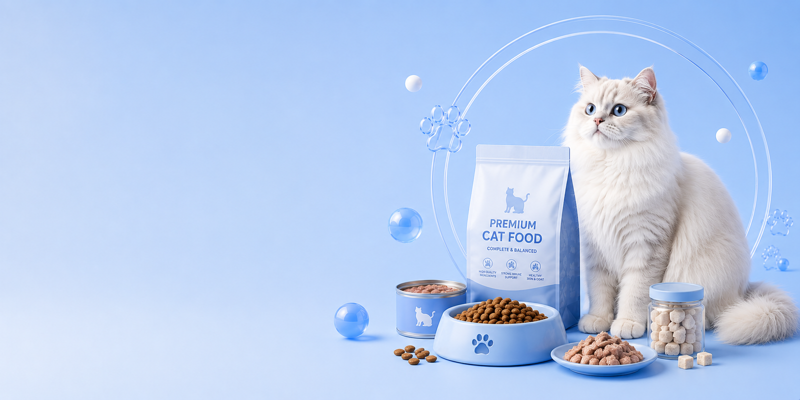 Premium cat food collection banner - Destiny Pet Canada