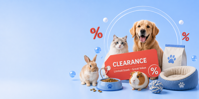 Pet clearance collection banner - Destiny Pet Canada