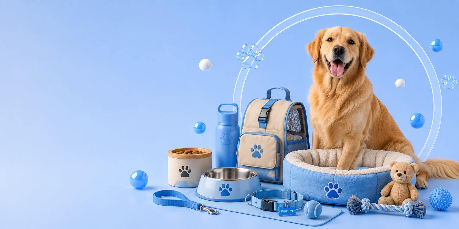 Premium dog essentials collection banner - Destiny Pet Canada