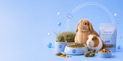 Small pet food and hay collection banner - Destiny Pet Canada