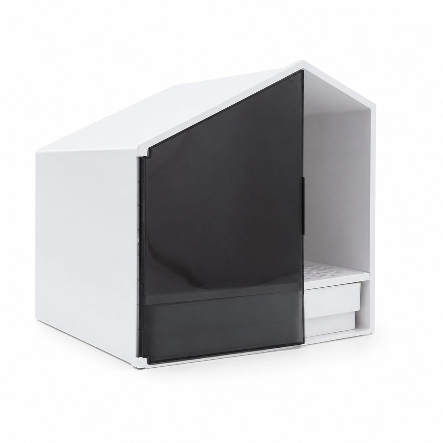 Furrytail Small House cat litter box, image 1, clean front view [Gallery: Shared]