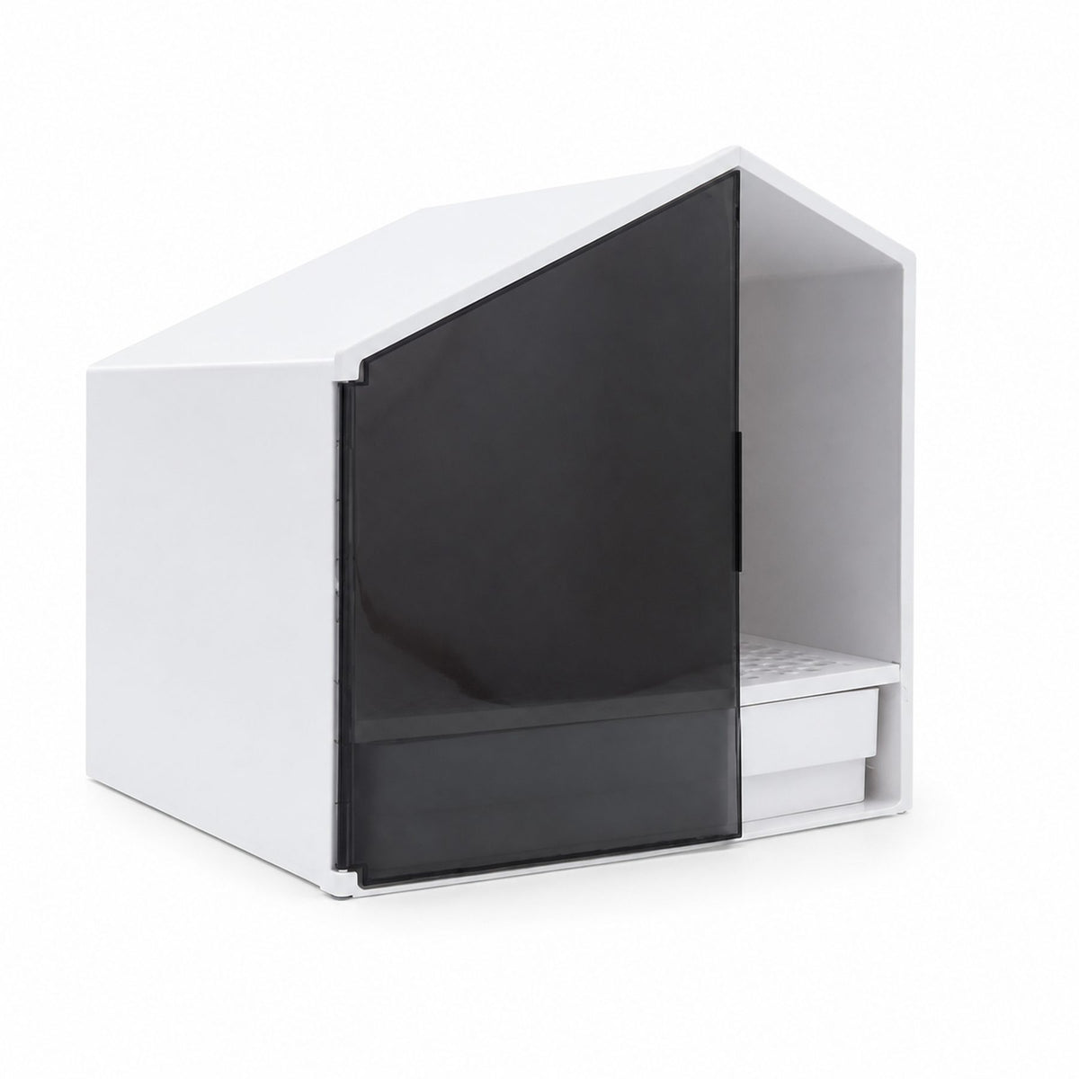 Furrytail Small House cat litter box, image 1, clean front view [Gallery: Shared]