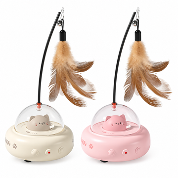 Automatic Rotating Cat Toy ABS Electronic Component Annoying Relief Intelligent Random Move to Chase | SKU main image | pure white background | complete square | 20260920-v1