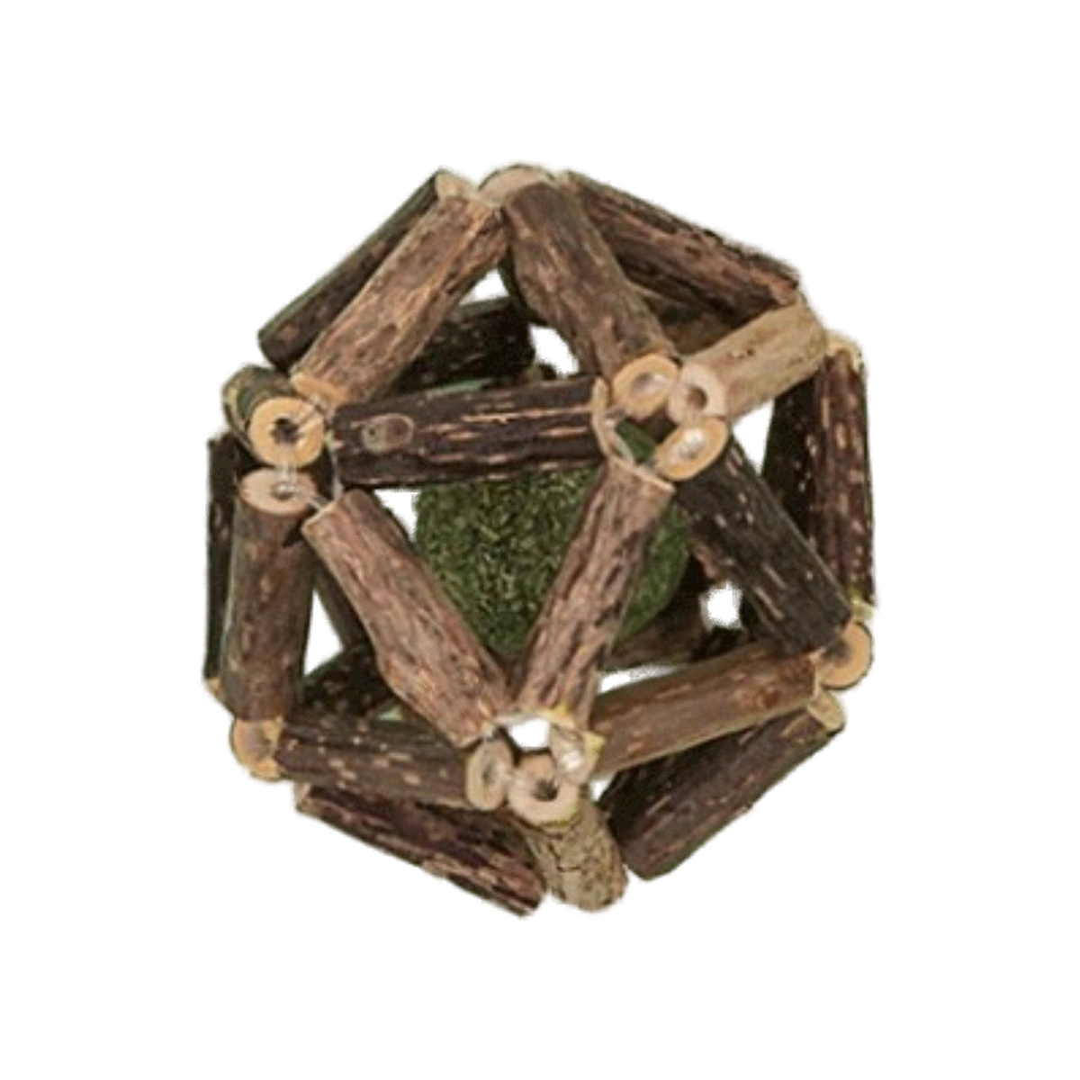 White-background silvervine catnip ball cat toy