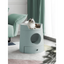 MAYITWILL Cat Castle Semi-Closed Litter Box - Morandi Green source media 1 [Gallery: Morandi Green]