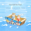 Deku ship cat bed with two cats in the large ship-shaped bed, English details [Gallery: Shared]
