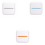 Aiwo Double-Sided Pocket Cat Comb in Grey, Blue, and Orange on a clean white background [Gallery: Shared]