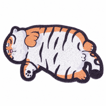 PurLab Fat Tiger cat litter mat on a pure white background [Gallery: Shared]