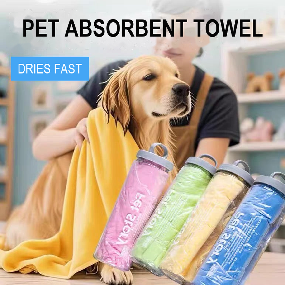 Pet drying towel source 01 hero - corrected 1:1