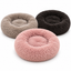 JAMBOREE long-haired pet bed in Dark Grey, Pink and Light Brown multi-SKU white-background hero