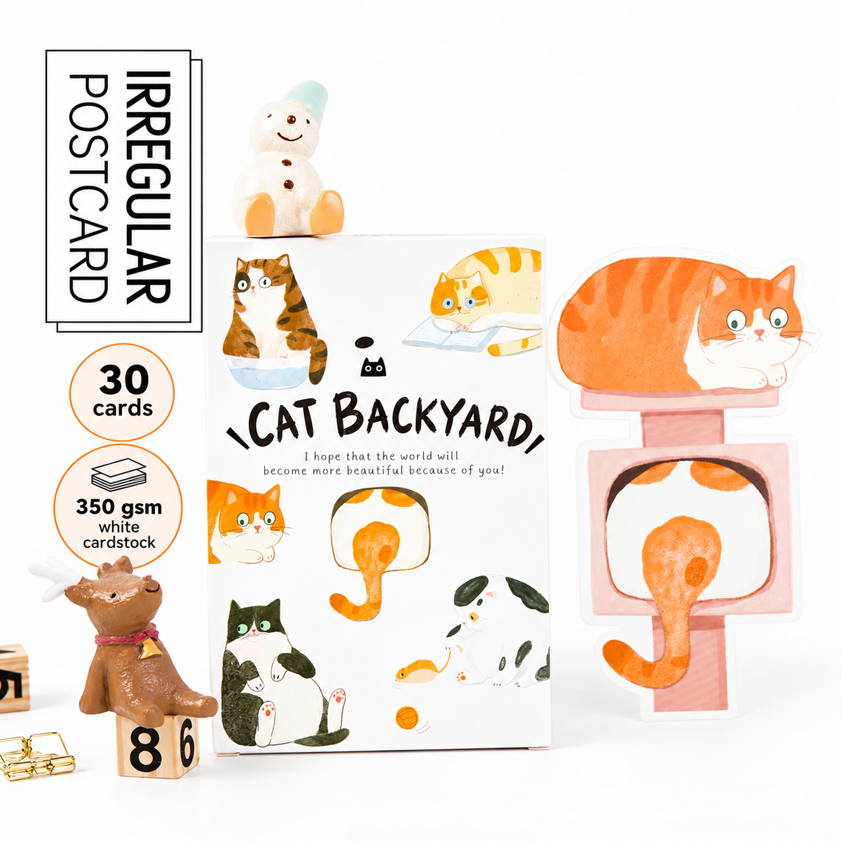 Cat Backyard postcard collection product details translated to English - module 01