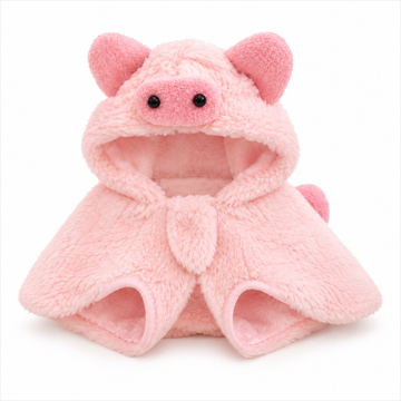 Bigger Fish piggy cat cape - white background SKU hero