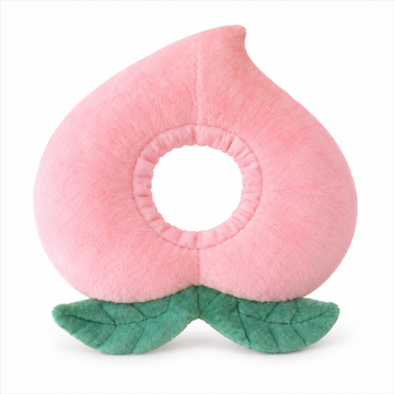 Bigger Fish peach cat Elizabeth collar - white background SKU hero