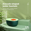 AIWO avocado-green pet water fountain lifestyle product image