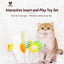 FOFOS five-piece cat scratcher toy attachment set with a cat