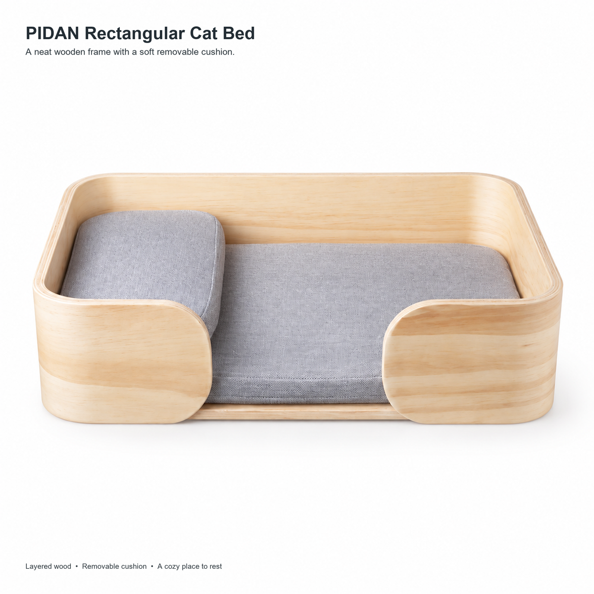 PIDAN Rectangular Cat Bed | English translated square detail 01