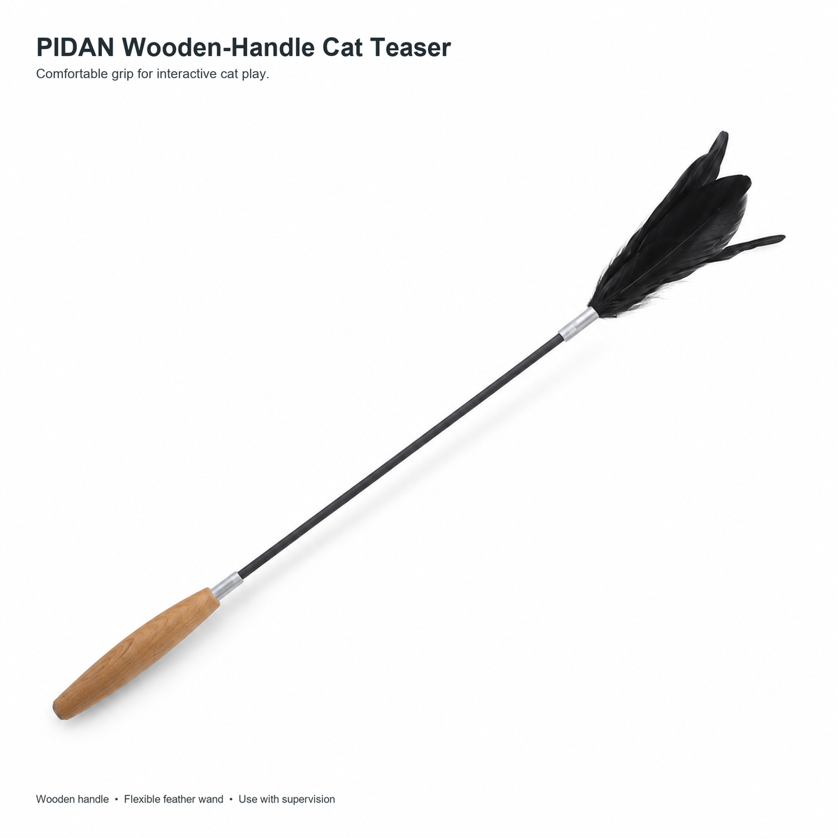 PIDAN Wooden-Handle Cat Teaser | English translated square detail 01
