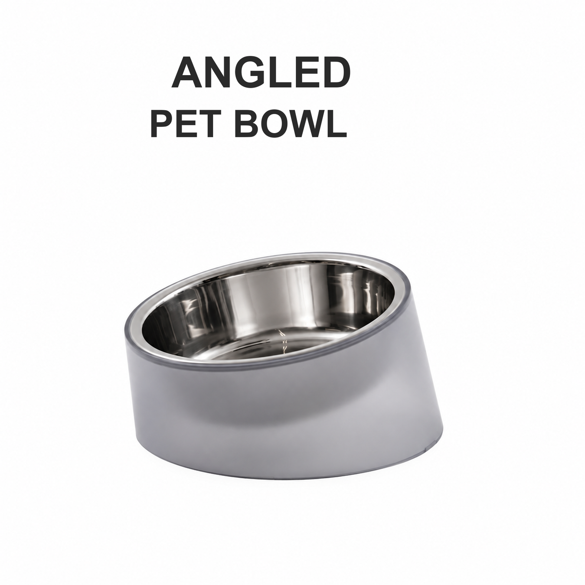 PIDAN Iceberg angled pet bowl with 8 degree feeding design [Gallery: Description]