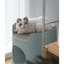 MAYITWILL Cat Castle Semi-Closed Litter Box - Morandi Green source media 2 [Gallery: Morandi Green]