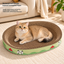 Revised | Oval Shape Cat Scratching Cardboard - Cat Scratch Pad Corrugated Lounge | Cardboard Bowl Nest Cat Scratcher | Cat Pad Board Scratcher | Cat Scratcher gallery image 02 | full text transfer | transparent overlay | square composition