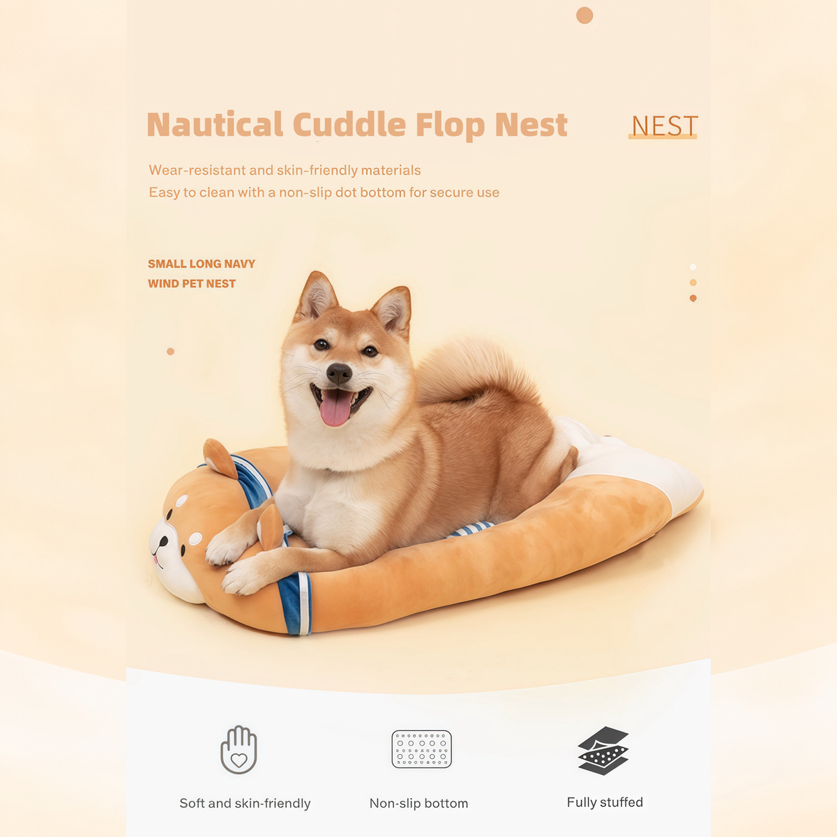 Nautical Cuddle Flop Nest effective 1:1 original pixels preserved, structured layout revision v2, source image 2, no crop