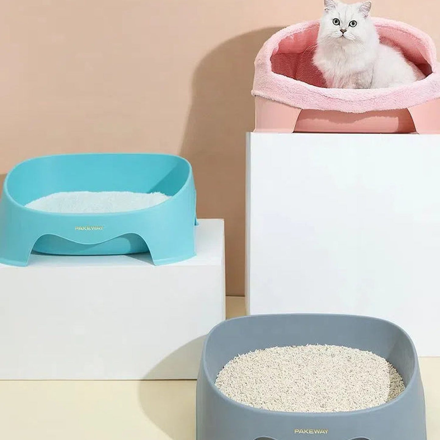 PAKEWAY Pi multifunctional cat litter tray, image 2, product detail or lifestyle view [Gallery: Shared]