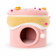 Merry Pet Pink fleece cake cat house bed with enclosed entrance