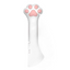 White paw-shaped manual pet food can opener on a white background