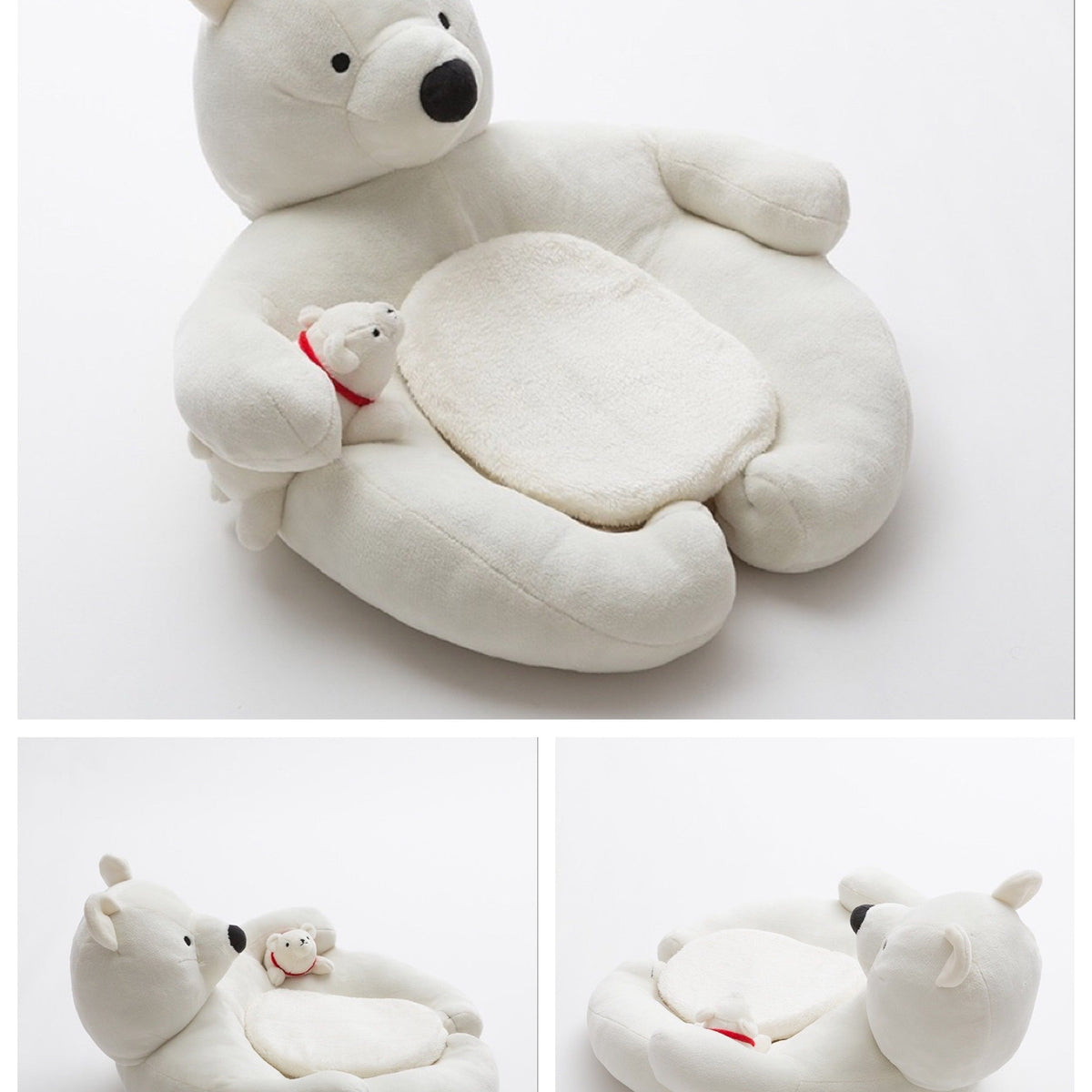 Fukufuku Polar Bear Pet Sofa product detail image 1 [Square Revision]