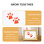 No-wash paw print kit with wooden keepsake frame