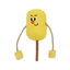 Silvervine corn cob cat toy Style 2 with rope SKU image on a white background