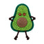 Avocado-shaped matatabi cat dental toy on white background