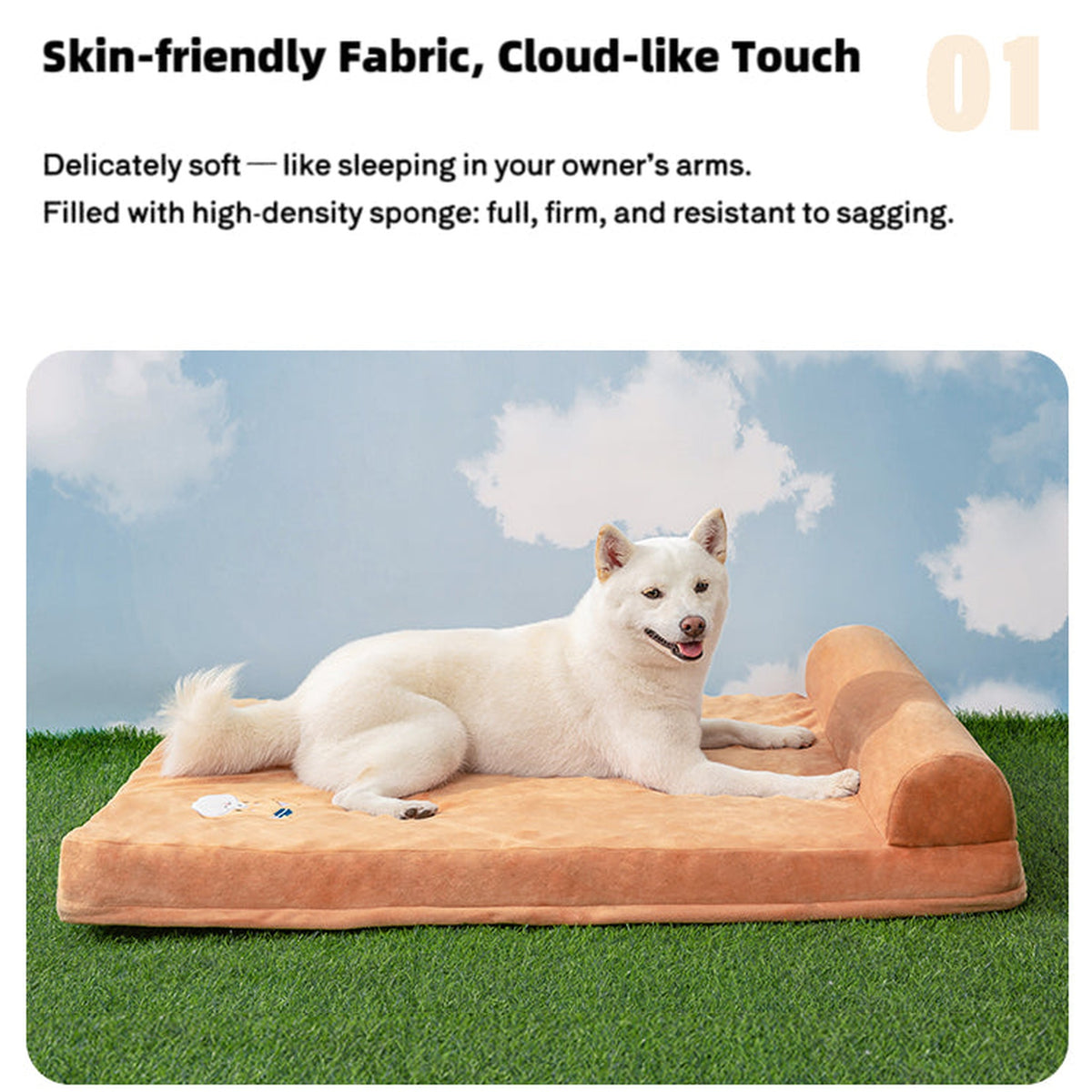 Navy Style Military-Inspired Pet Mattress detail image 7, square product feature view