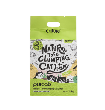 CATURE Purcats green tea tofu clumping cat litter 2.4 kg package