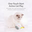 Cat playing with the Aiwo interactive rolling cat ball toy