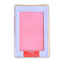 Pink pet paw print ink pad kit on white background