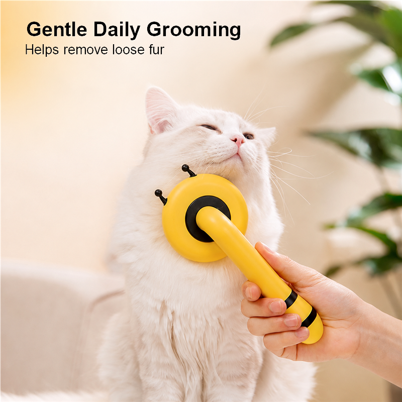 Aiwo Bee-Shaped Pin Brush for Cats & Dogs