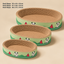 Revised | Oval Shape Cat Scratching Cardboard - Cat Scratch Pad Corrugated Lounge | Cardboard Bowl Nest Cat Scratcher | Cat Pad Board Scratcher | Cat Scratcher gallery image 04 | full text transfer | transparent overlay | square composition