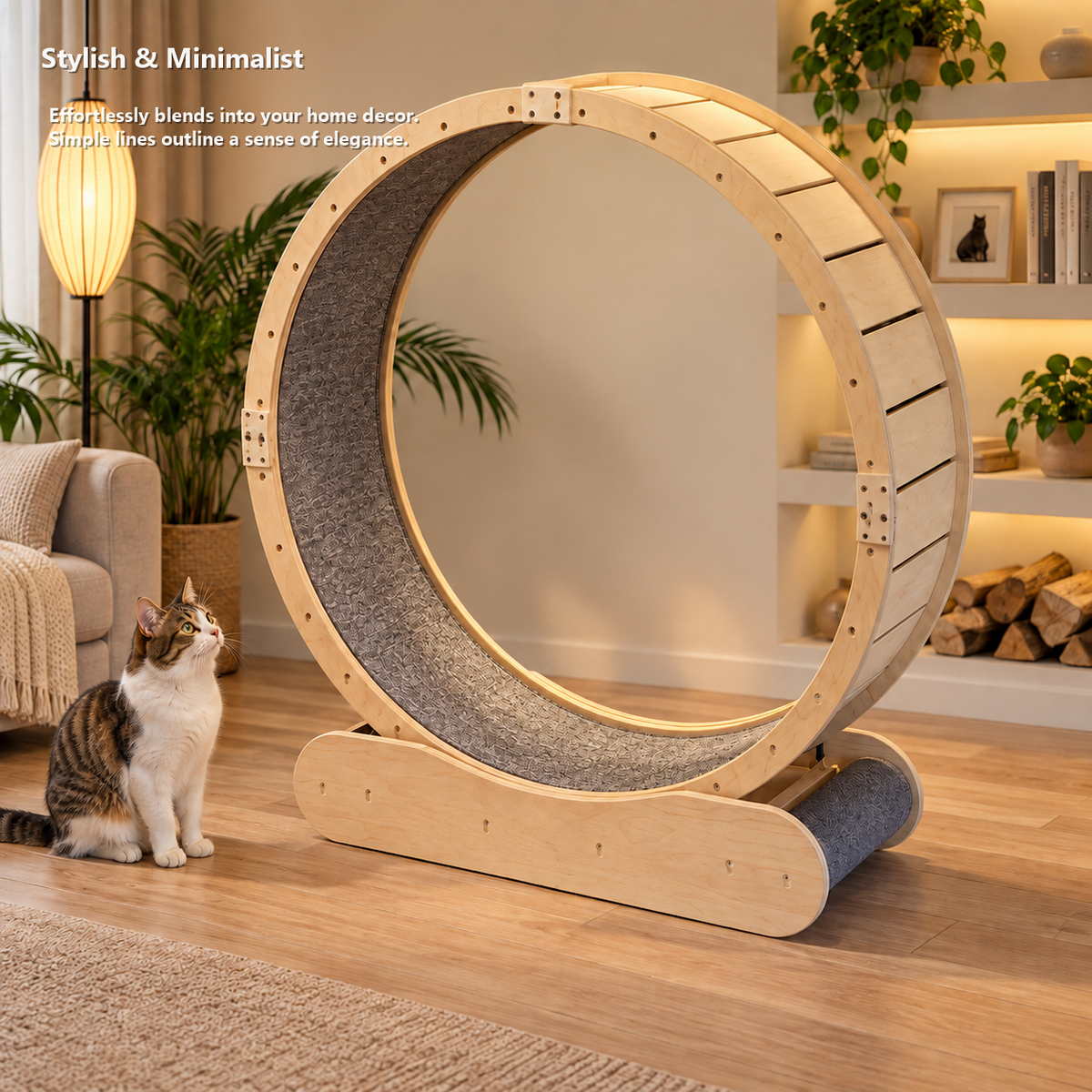 Revised | MiaoZan Cat Treadmill gallery image 04 | full text transfer | transparent overlay | square composition