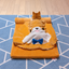 Navy Style Pet Blanket effective 1:1 continuous background outpaint revision v2, source image 4, no crop