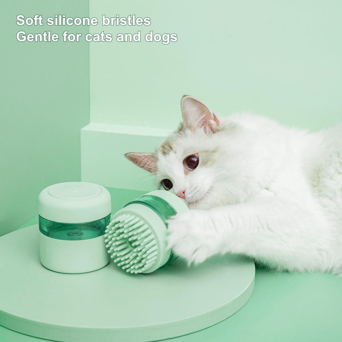 VETRESKA pet spa massage brush soft silicone bristles [Gallery: Shared]