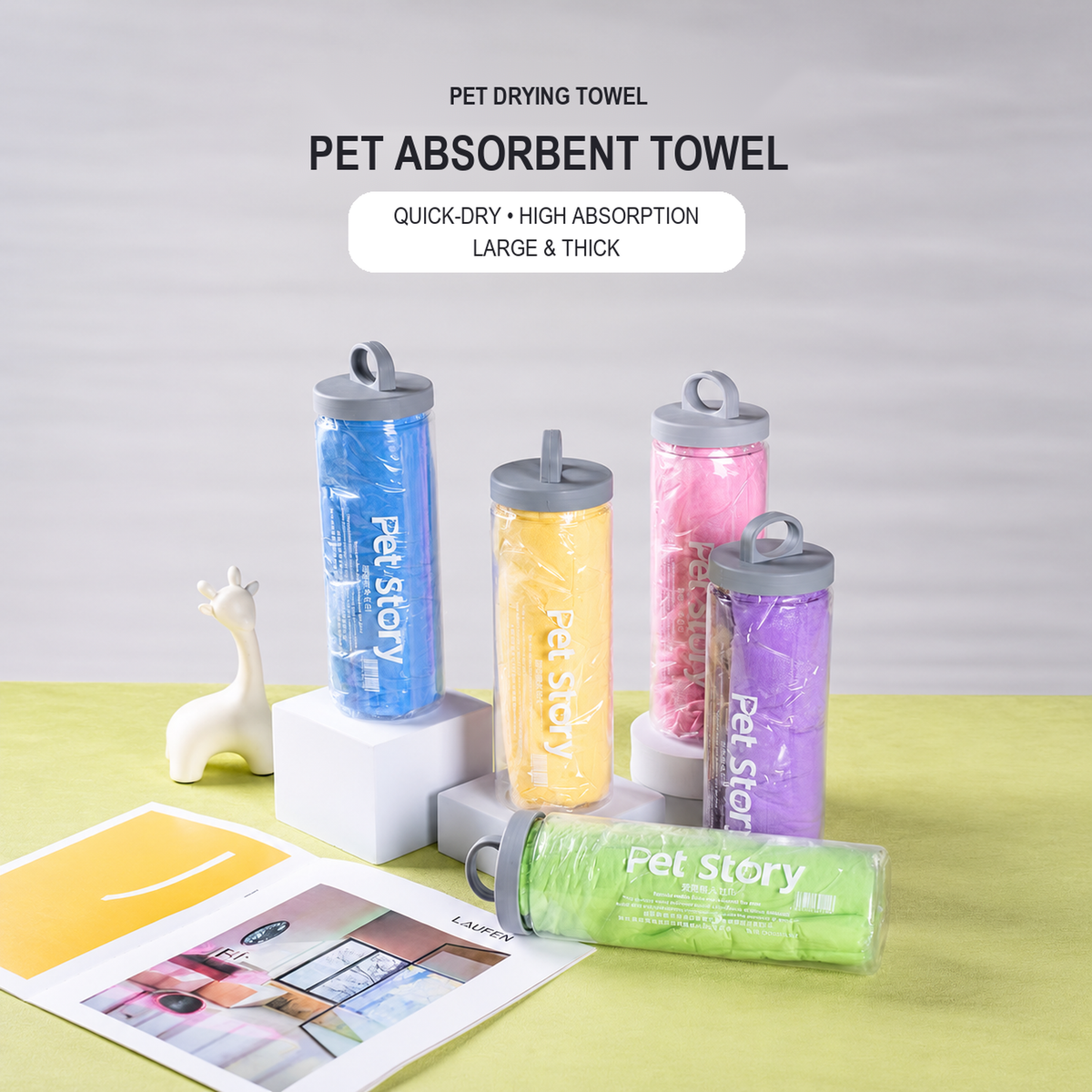 Pet drying towel source 04 absorbency detail - corrected 1:1