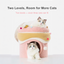 Merry Pet fleece cake cat house bed in Pink and Cocoa Brown options