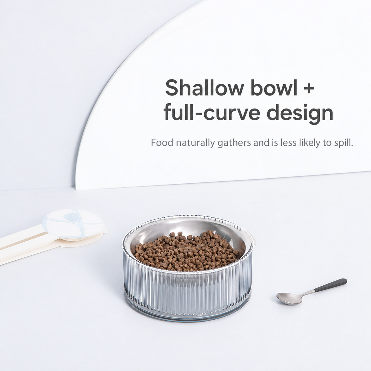 FURRYTAIL BOBO Cat Bowl | Shallow curved bowl | English square panel 05