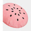 Watermelon cushion detail for VETRESKA rattan pet bed, corrected effective square composition [Comparison: corrected after original 5, 2026-09-10]