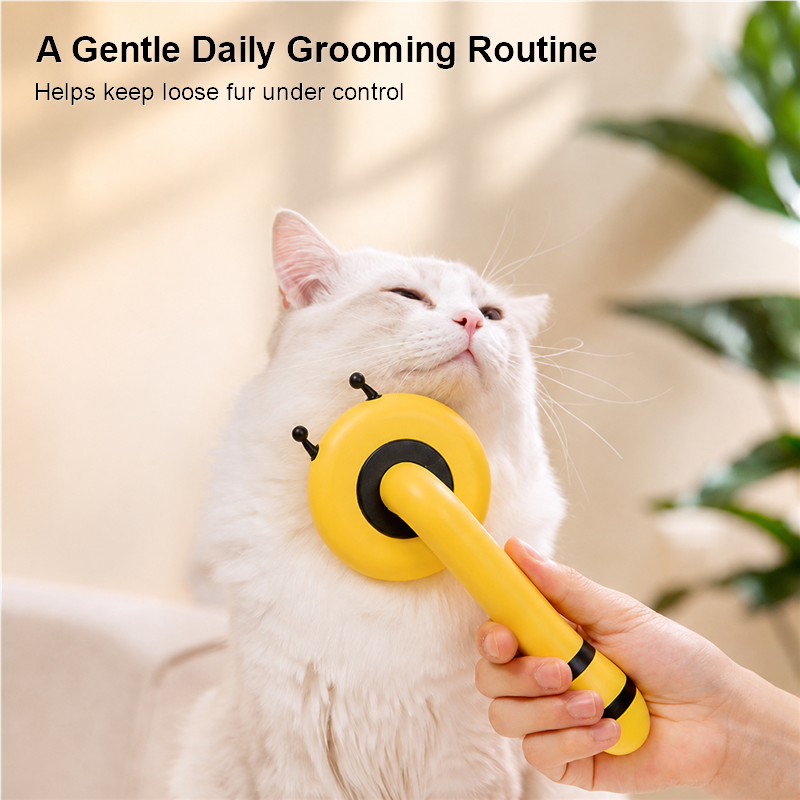 Aiwo Bee-Shaped Pin Brush for Cats & Dogs